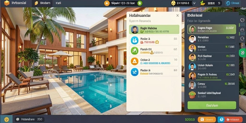 Screenshot menampilkan antarmuka gameplay di dalam BOSPLAY77.