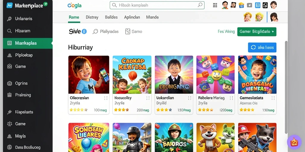 Tampilan awal aplikasi GEBYAR4D yang menarik dan berwarna.