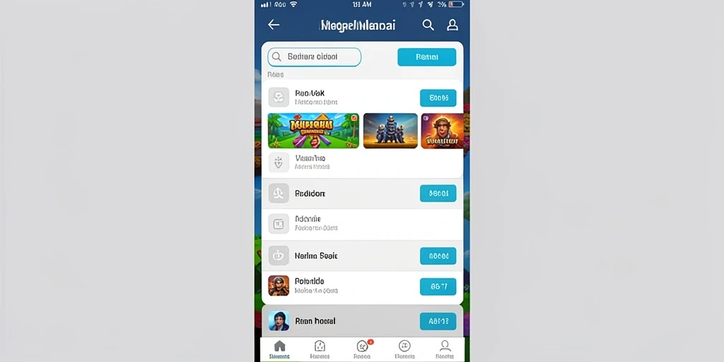 Tampilan menu utama yang menarik dan mudah dinavigasi.