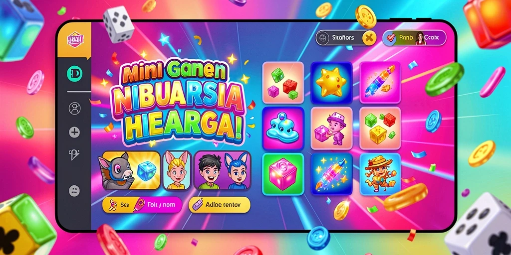 Tampilan awal permainan yang menarik dan mudah dipahami.