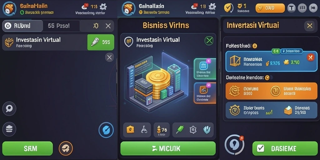 Tampilan awal permainan yang menarik dan informatif.