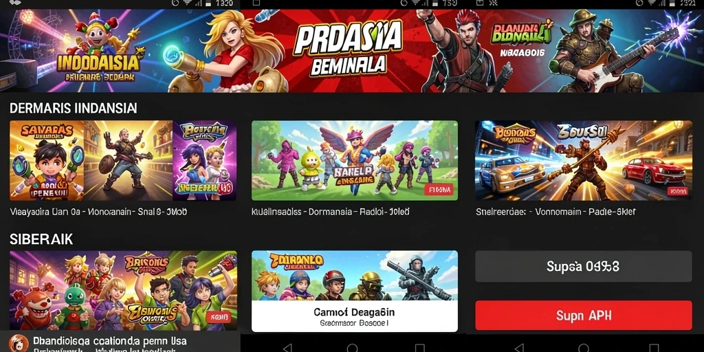 Tampilan awal aplikasi yang menarik dan user-friendly.