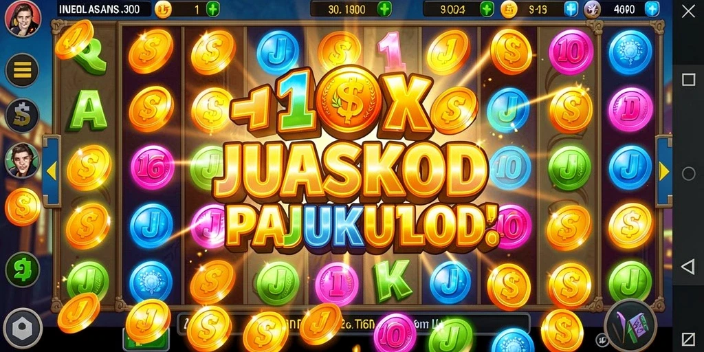 Tampilan utama game SUPERVIP yang menarik.