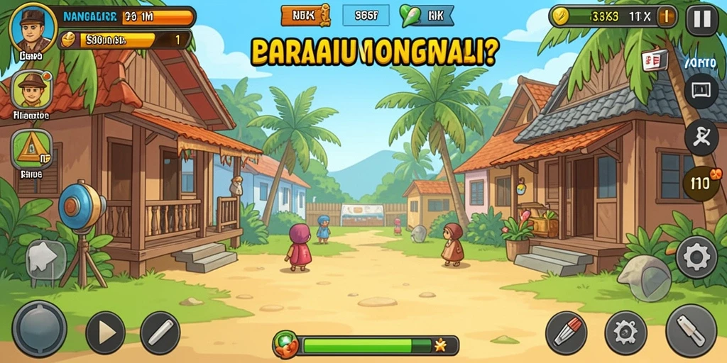 Screenshot menunjukkan tampilan menarik dari permainan slot.